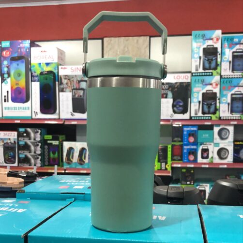 VASO TERMICO YQ-10005 C/MANIJA 700ML COLORIDO