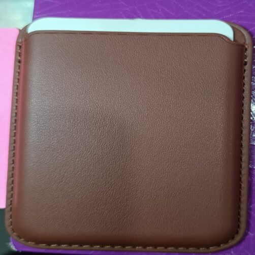 BILLETERA MAGNETICA IPHONE MARRON OSCURO