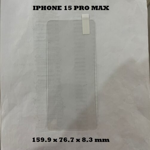 VIDRIO IPHONE 15 PRO MAX