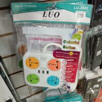ZAPATILLA 4 ENCHUFES 3 USB LUO LU-4931