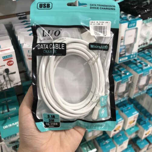 CABLE MICROUSB-USB A 3M LU-1108 LUO