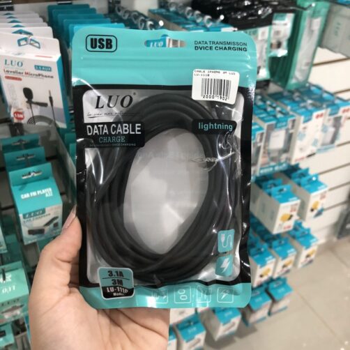 CABLE LIGHTNING-USB A 3M LUO LU-1110