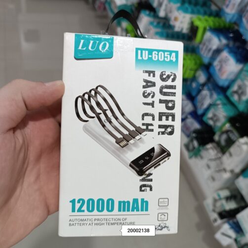 CARGADOR PORTATIL LU-6054 12000MAH LUO