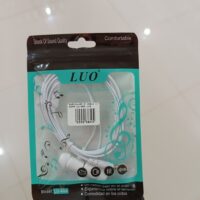 AURICULAR A CABLE C/GOMA BLANCO JACK LU-A04 LUO