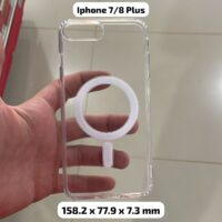 CAPA IPHONE 7/8 PLUS TRANSPARENTE MAGNETICO