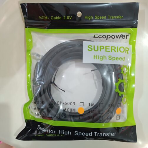 CABLE HDMI ECOPOWER 5M 4K 50/60HZ 2160P 21:9