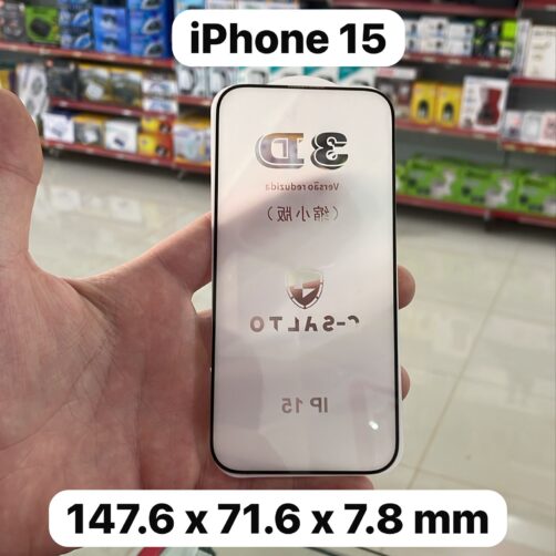 VIDRIO IPHONE 15 5D