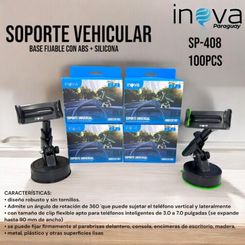 SOPORTE P/AUTO P/CELULAR SP-408 INOVA P/TABLERO