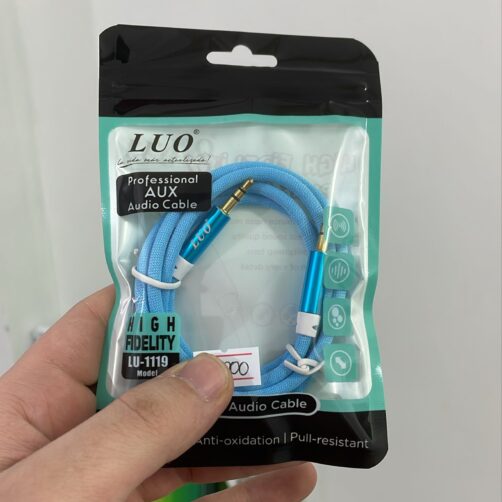 CABLE AUXILIAR LUO 1M MALLADO COLORIDO LU-1119