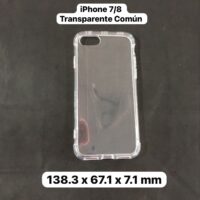 CAPA IPHONE 7/8 TRANSPARENTE COMUN