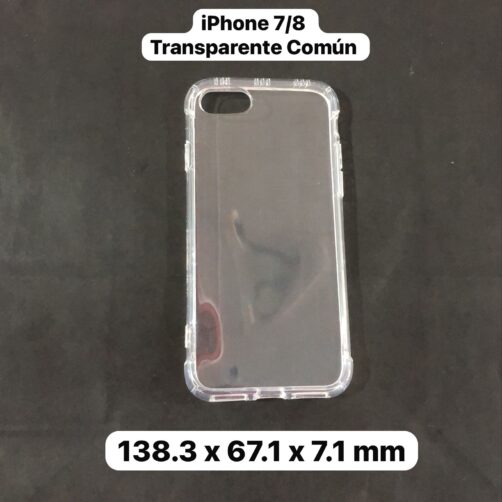 CAPA IPHONE 7/8 TRANSPARENTE COMUN