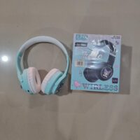 AUDIFONO INALAMBRICO CONEJO TURQUESA LU-989 LUO
