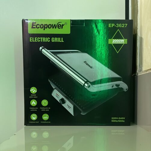 PARILLA ELECTRICA ANTIADHERENTE ECOPOWER EP-3627