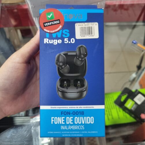AURICULAR INALAMBRICO INOVA NEGRO FON-0018