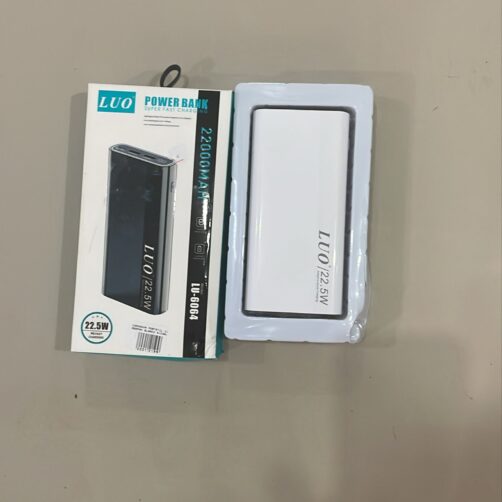 CARGADOR PORTATIL 22000MAH BLANCO S/CABLE