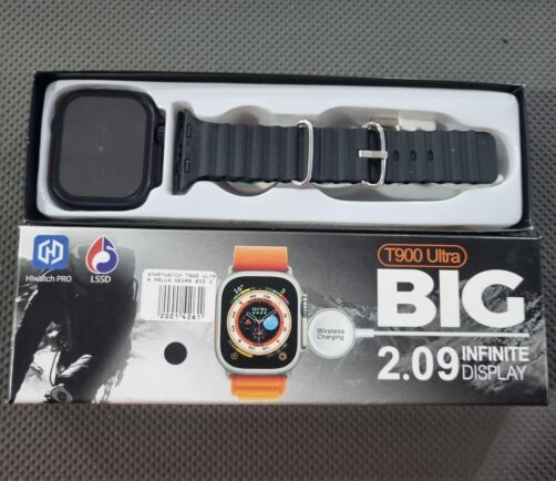 SMARTWATCH T900 ULTRA MALLA NEGRA BIG 2.09