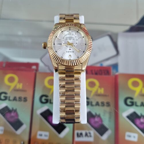 RELOJ ROLEX ANALOGICO DE MALLA METALICA 1RA LINEA