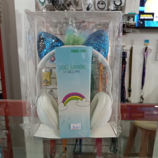 AUDIFONO A CABLE DE UNICORNIO L4516 BLANCO