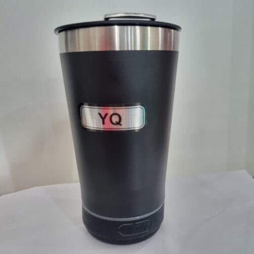 VASO C/SPEAKER H-10224 NEGRO 473ML