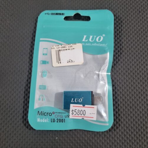 OTG USB A MICRO USB AZUL LU-2001 LUO