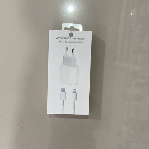CARGADOR COMPLETO IPHONE 25W BLANCO