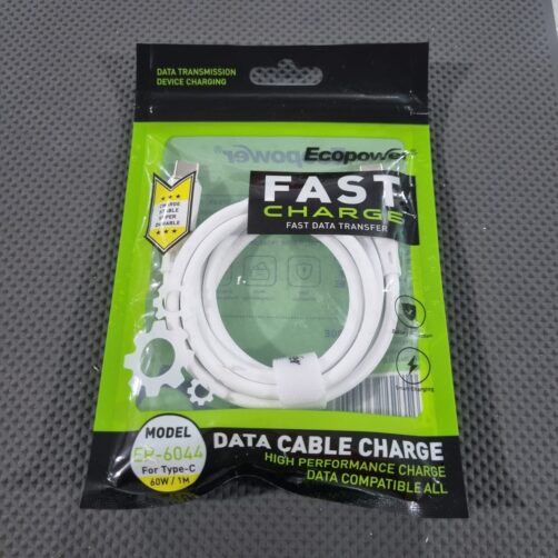 CABLE TIPOC-TIPOC EP-6044 BLANCO 60W 1M