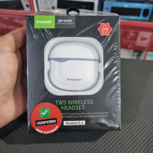 AURICULAR INALAMBRICO EP-H151 BLANCO ECOPOWER