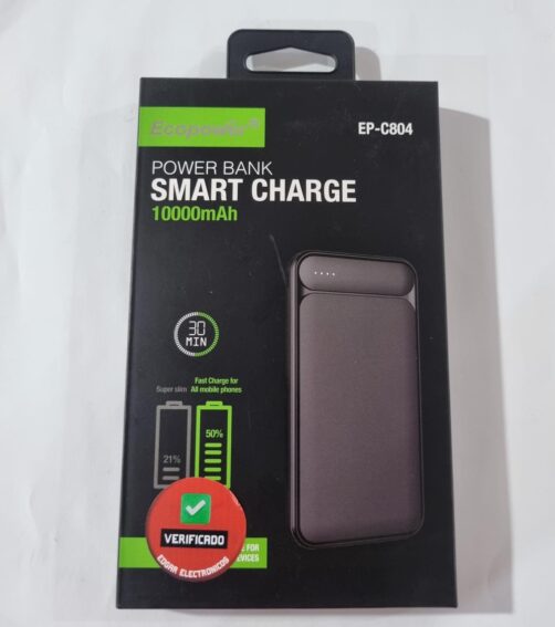 CARGADOR PORTATIL EP-C804 AZUL 10000M