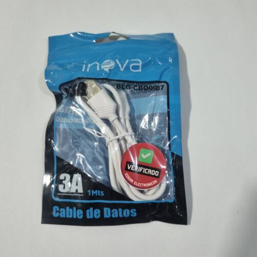 CABLE USB CBO-0007 1M BOL BLANCO INOVA