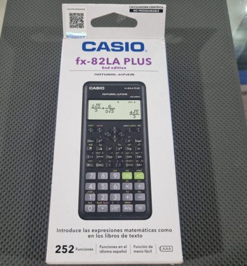 CALCULADORA CIENTIFICA CASIO FX-82LA PLUS NEGRO