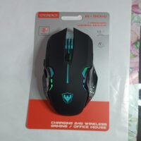 MOUSE INALAMBRICO GAMER RECARGABLE RGB SATE A-901G