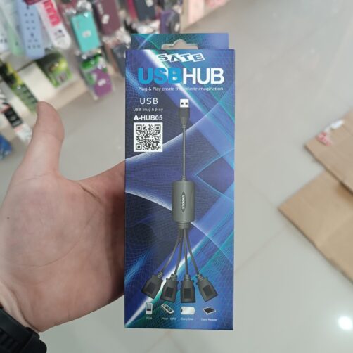 EXTENSOR HUB 4USB SATE A-HUB05 NEGRO
