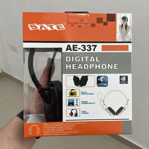 AUDIFONO A CABLE C/MICRO ENTRADAS JACK SATE AE-337