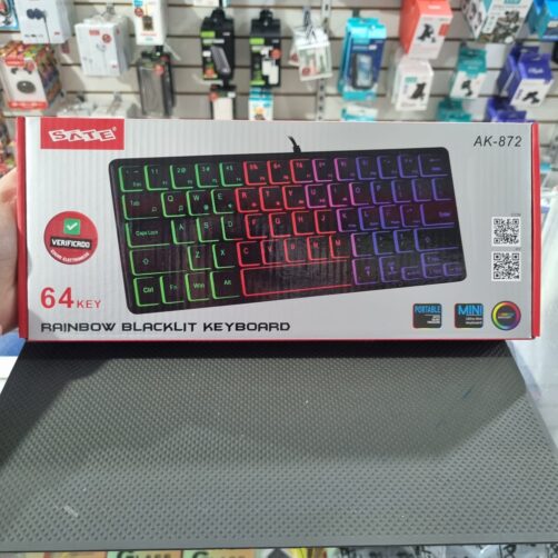 MINI TECLADO USB 64KEYS AK-872 SATE