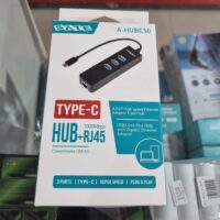 HUB 4 EN 1 TIPOC-USBA+RJ45 A-HUBC50 SATE