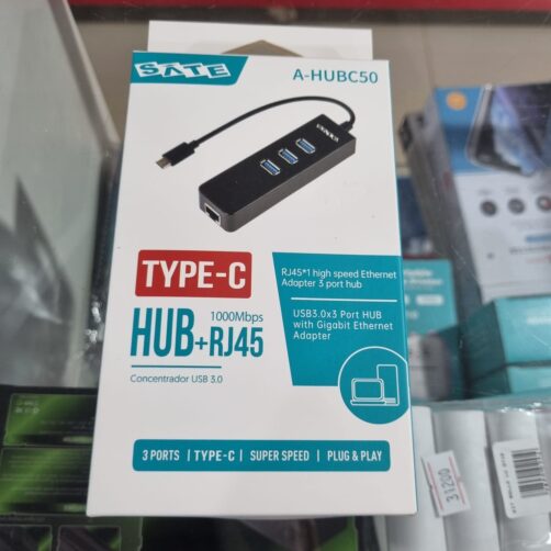 HUB 4 EN 1 TIPOC-USBA+RJ45 A-HUBC50 SATE