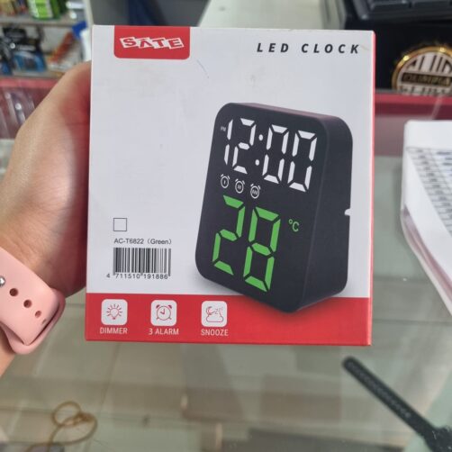 RELOJ DIGITAL MESA NARANJA AC-T6821 SATE