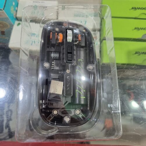 MOUSE INALAMBRICO NEGRO RECARG. INDUS. A-771G SATE