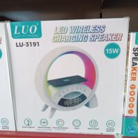 SPEAKER/CARGADOR INALAMBRICO LU-3191 LED Y RELOJ