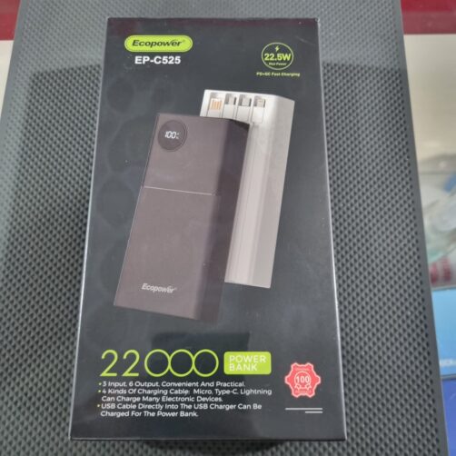 CARGADOR PORTATIL 22000MAH ECOPWER EP-C525