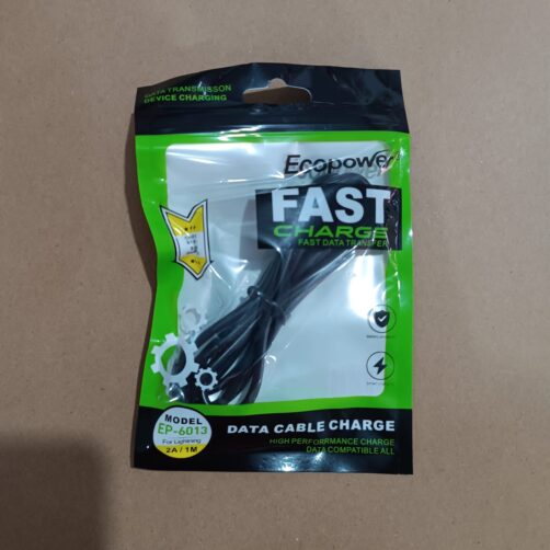 CABLE LIGHTNING-USB A 1M 2A EP-6013 ECOPOWER