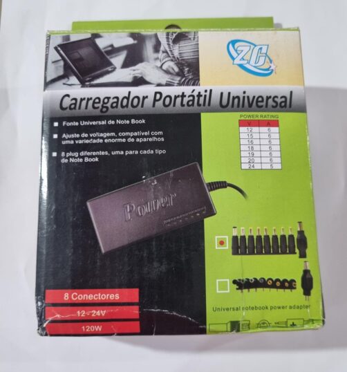 CARGADOR DE NOTEBOOK UNIVERSAL ZC 8 PINES