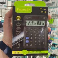CALCULADORA CONTABLE ECOPOWER 12 DIGITOS EP-C303