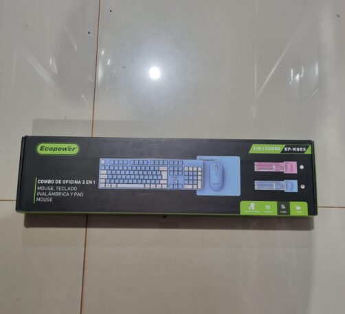 TECLADO+MOUSE+MOUSEPAD COLORIDO EP-K003 ECOPOWER