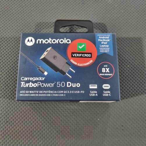 CARGADOR COMPLETO 50W MOTOROLA TYPEC