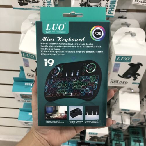 MINI TECLADO PARA TV/OTROS LUO RGB LU-I9