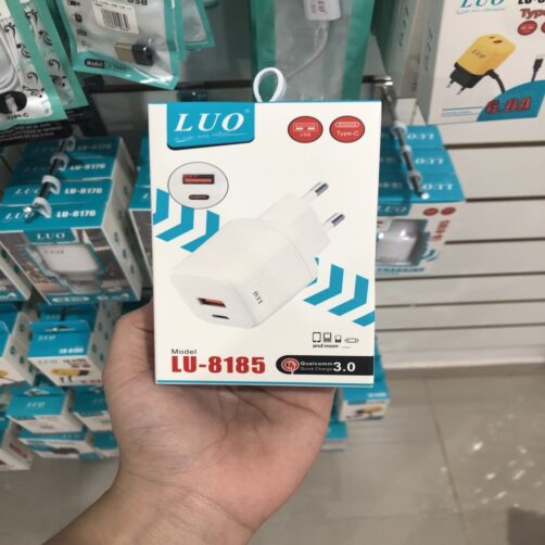 CARGADOR P/AUTO ENTRADAS,TYPEC,USB LU-8185 LUO