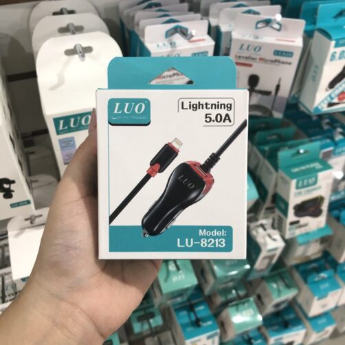 CARGADOR P/AUTO IPHONE 1USB LU-8213 LUO