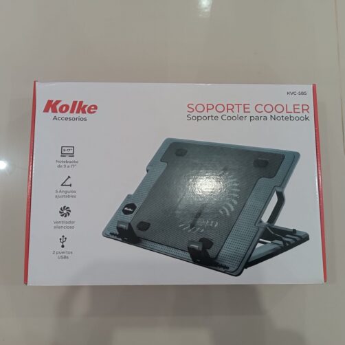 SOPORTE C/VENTILADOR P/NOTEBOOK KVC-585 KOLKE