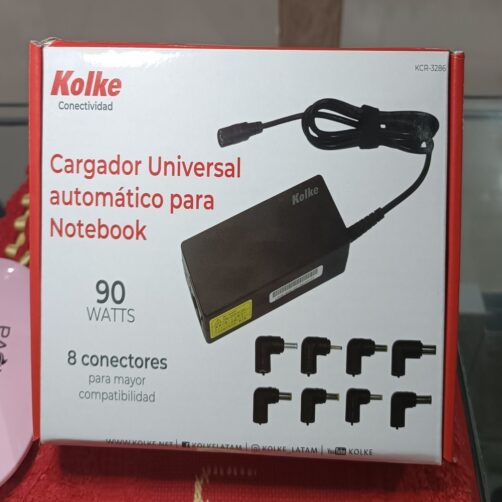 CARGADOR UNIVERSAL P/NOTEBOOK 90W 8CONECTOR KOLKE